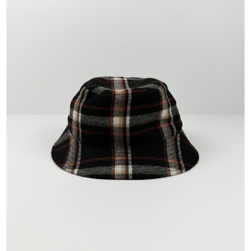 Celine Wool Plaid Bucket Hat Size M - Picture 6 of 8